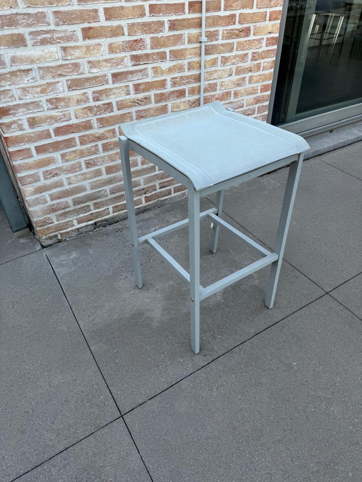 6 Outdoor barkrukken T&T design, Ophalen, Kunststof, Met voetsteun, 60 tot 90 cm