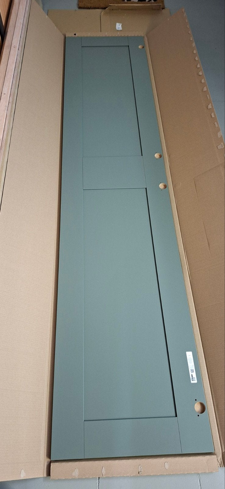 Porte Ikea Pax gris-vert, Enlèvement