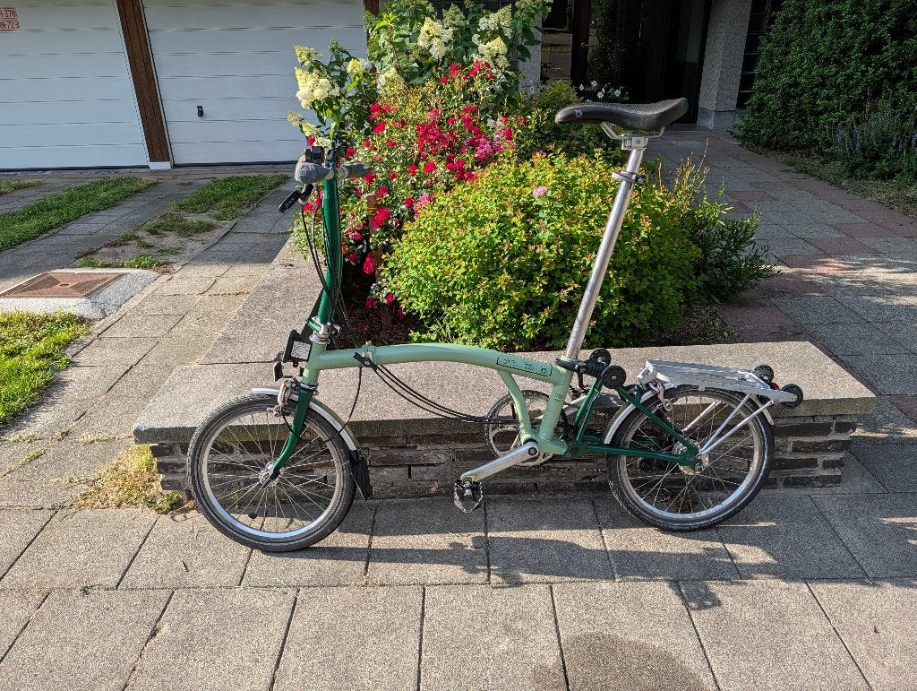 Brompton S6R Vert, 6 vitesses, Porte-bagages, Vitesses, Frein sur jante, Brompton, Enlèvement