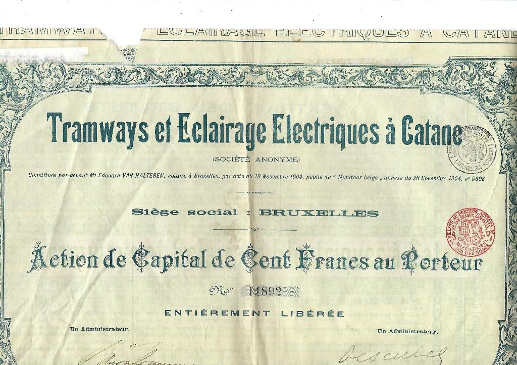 Ancienne action, Collections, Enlèvement ou Envoi, Utilisé