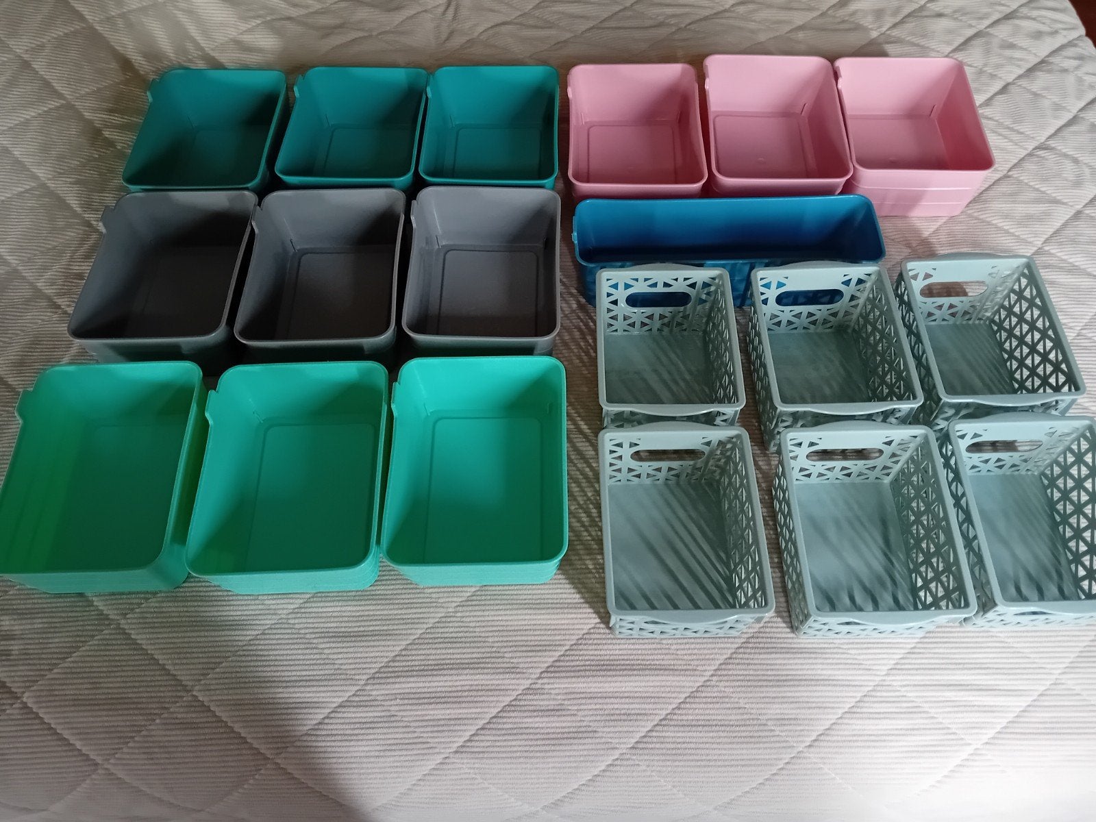 Flexibele en kleine opbergbakjes, Enlèvement