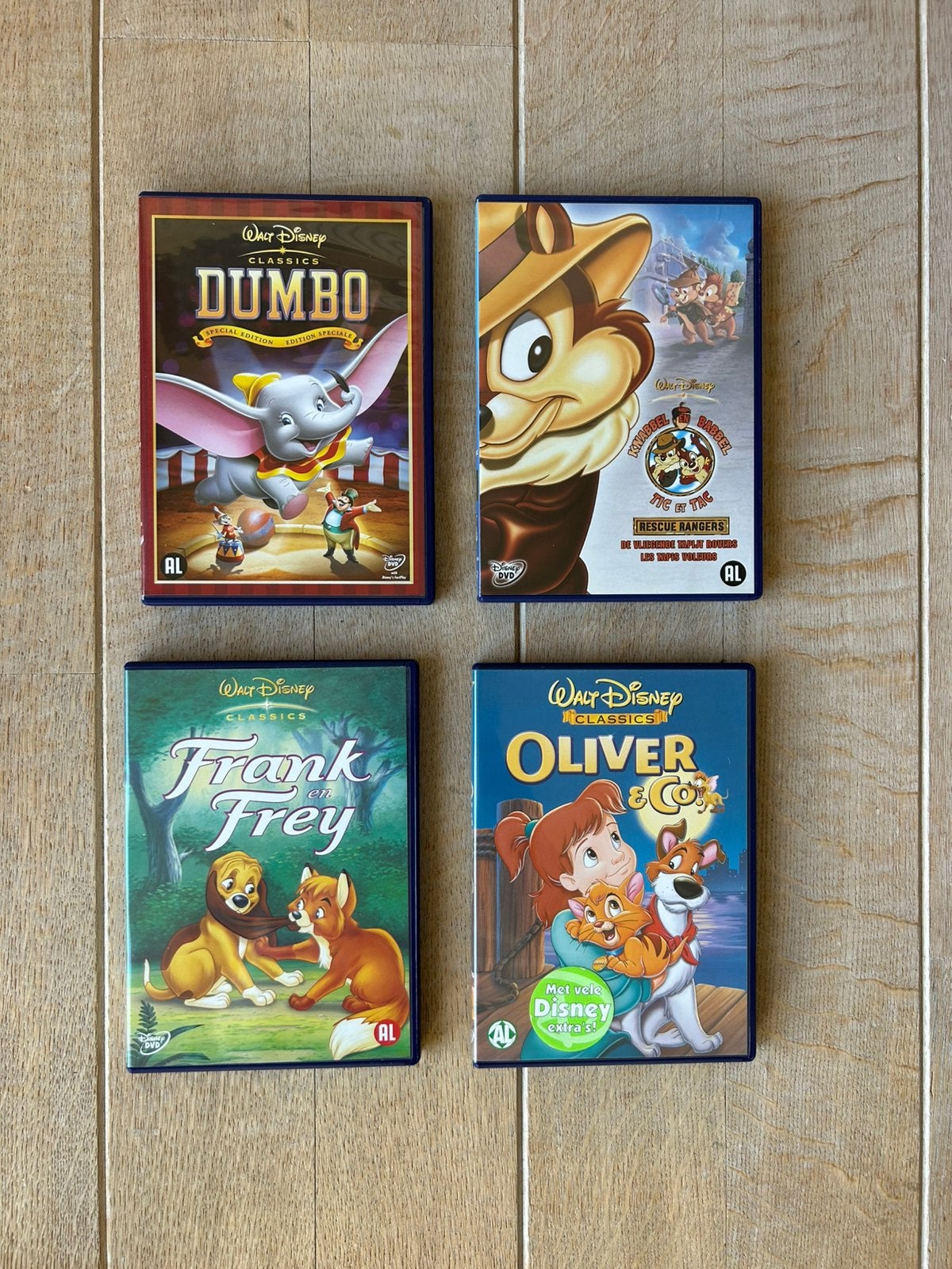 4 films Disney amusants, CD & DVD, Enlèvement ou Envoi, Tous les âges, Néerlandais, Comme neuf