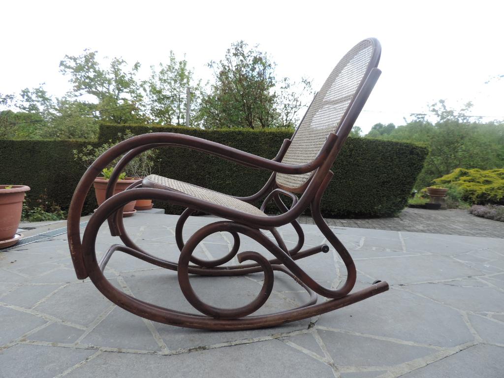 Rockingchair, Enlèvement, Utilisé, 75 à 100 cm, Osier ou Rotin