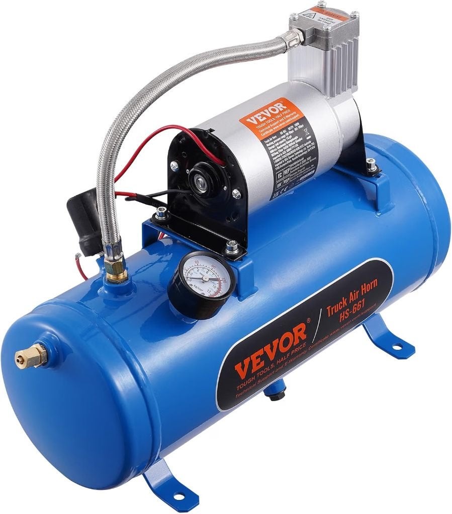 Compresseur d'air 12 V réservoir de 6 litres, Bricolage & Construction, Compresseurs, Neuf, Moins de 25 litres, Moins de 200 litres/min