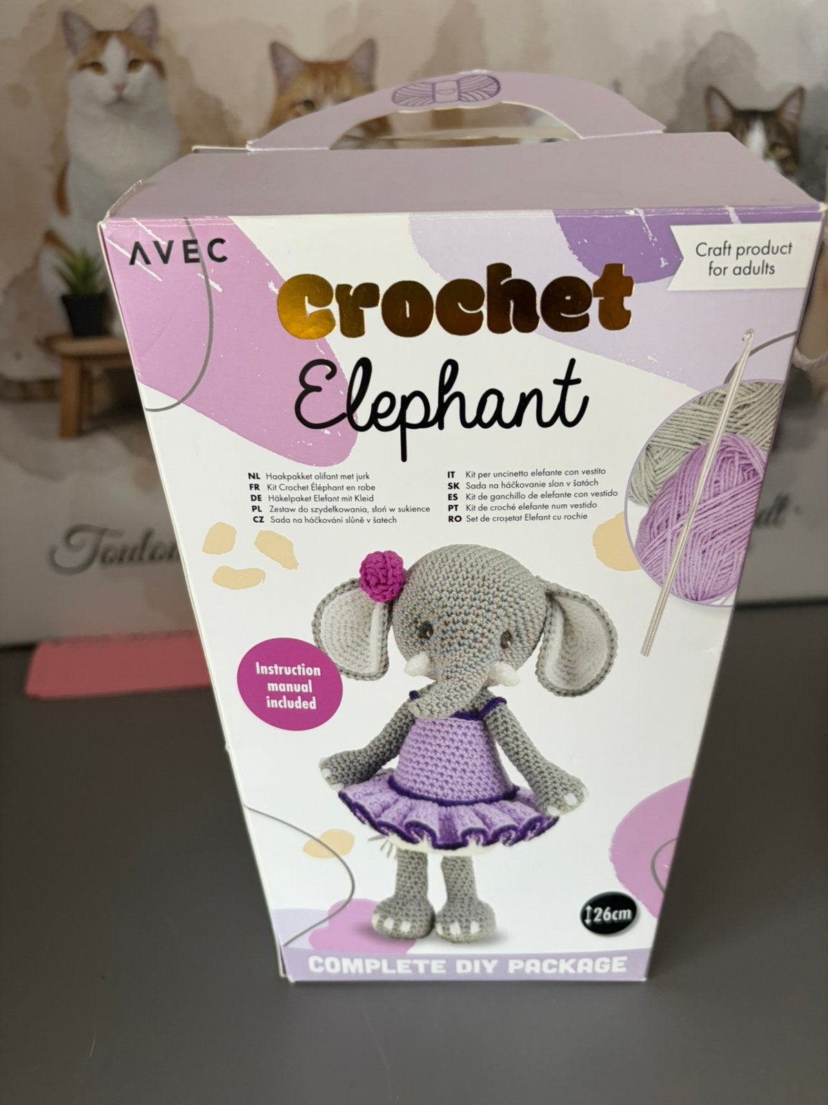 Paquet de bricolage en forme d'éléphant au crochet NOUVEAU, Hobby & Loisirs créatifs, Tricot & Crochet, Enlèvement, Neuf, Tricot ou Crochet