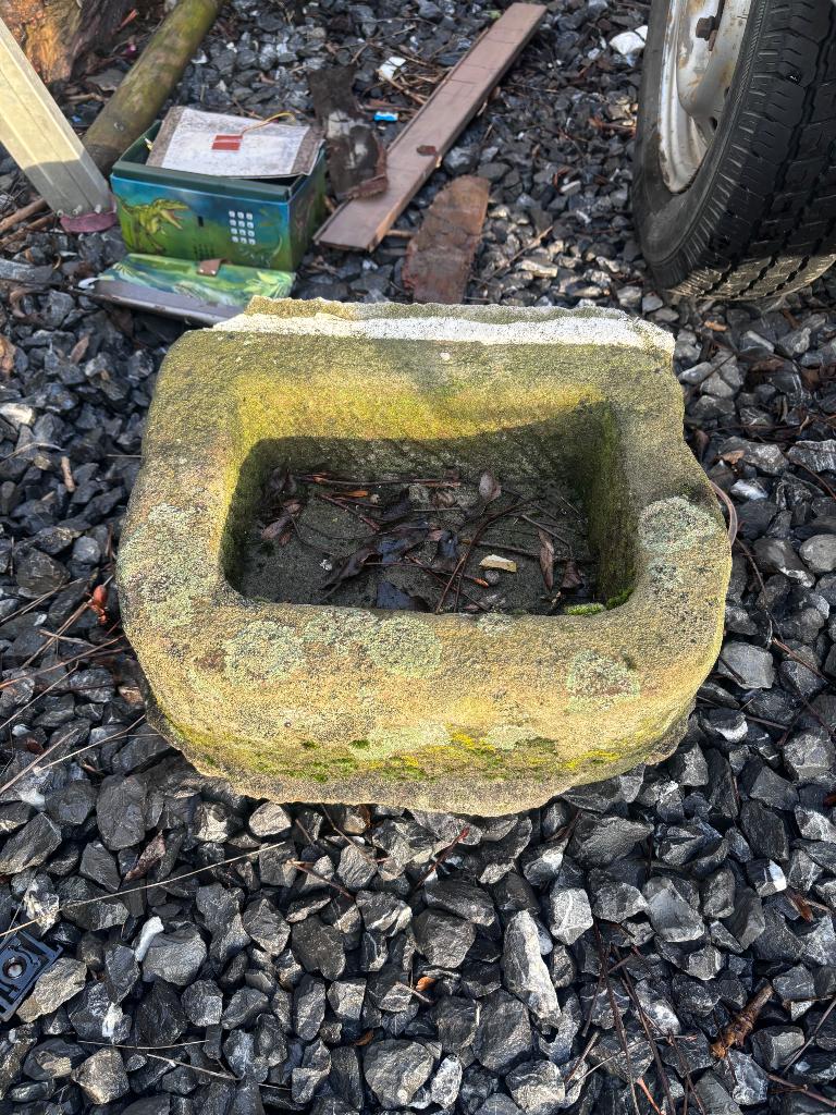 Évier jardin, Enlèvement, Utilisé, Pierre, Lavabo