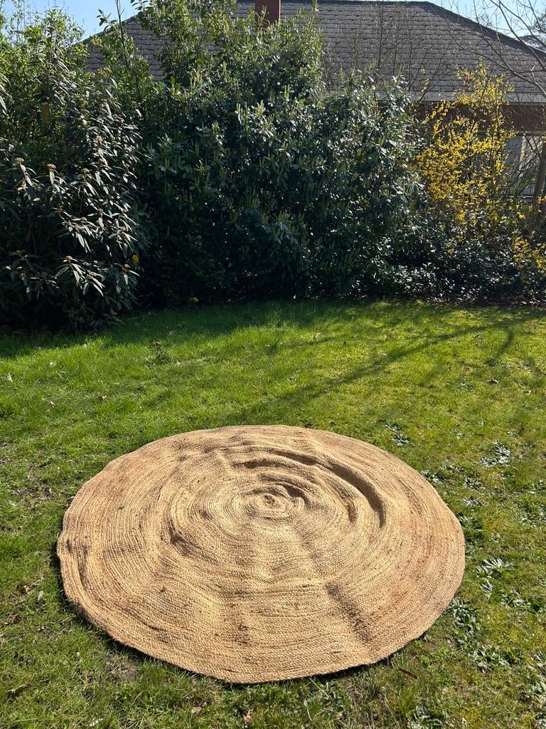 Gewoven jute vloerkleed , tuintapijt, Ophalen, Gebruikt