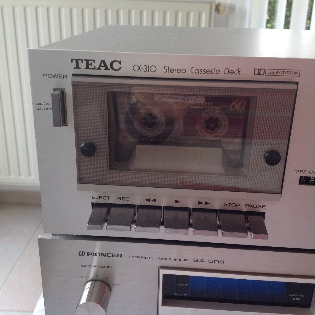 Lecteur de cassettes stéréo Vintage Teac CX -310, Enlèvement ou Envoi, Simple, Autres marques