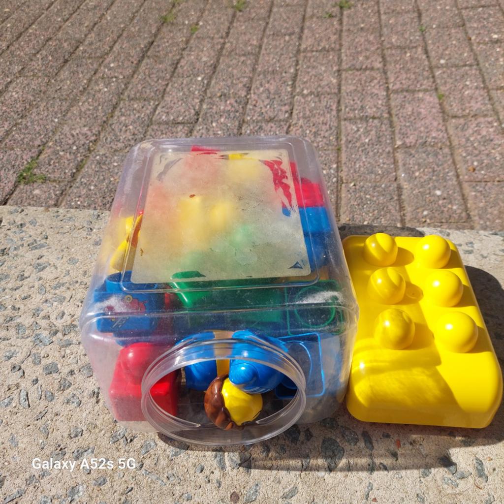 Duplo grote blokken in plastieke doos, Ophalen, Duplo