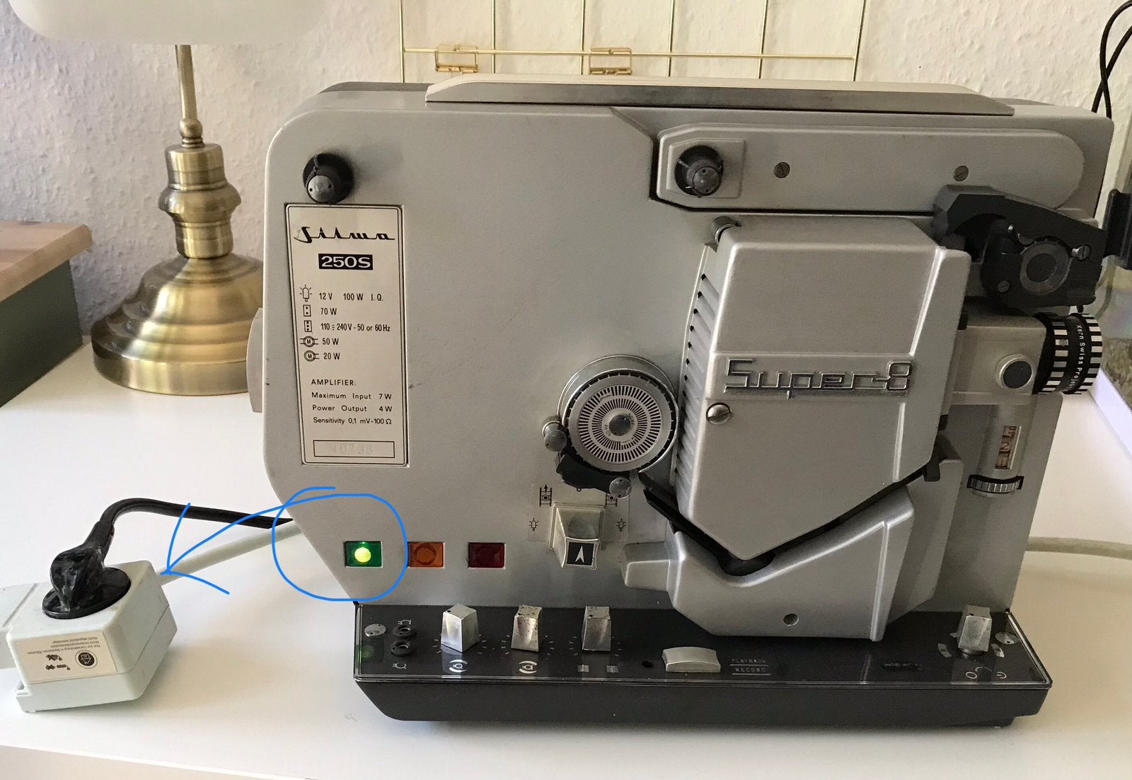 Projecteur de cinéma Silma 250s, Enlèvement, Utilisé