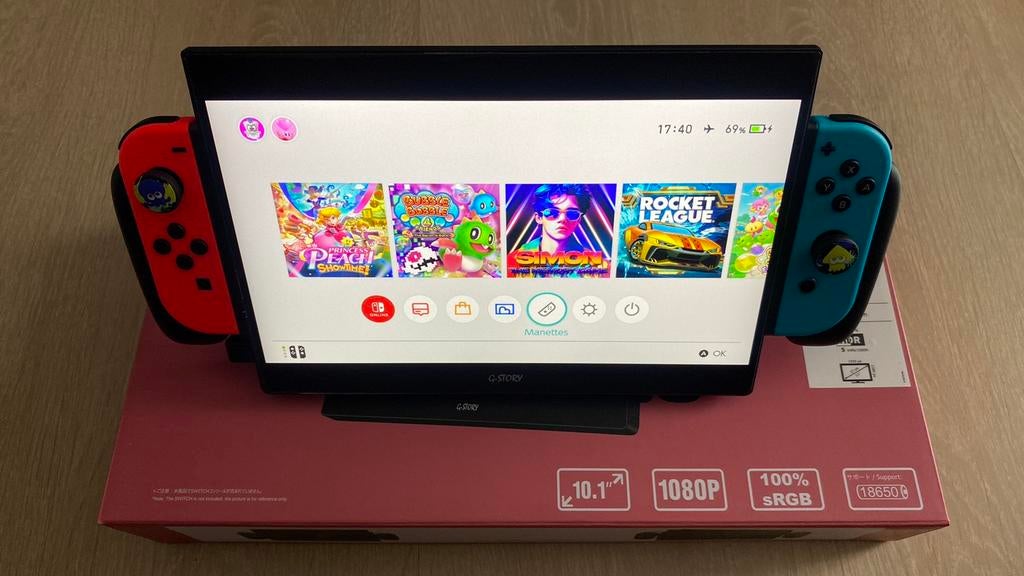 Écran 10.1” pour Nintendo Switch(pas de Nintendo à vendre !), Enlèvement, Comme neuf, Switch OLED