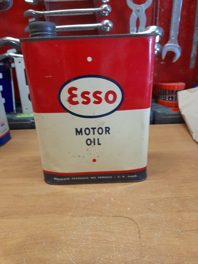 Oude lege oliekan Esso Standard 50 petrole Paris, Verzenden, Gebruikt, Overige typen