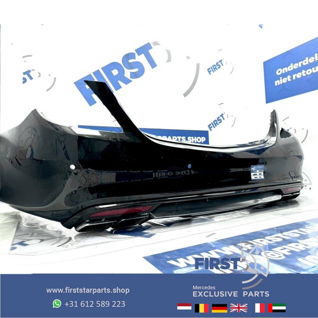 W222 S63 AMG ACHTERBUMPER 2013-2020 BUMPER S KLASSE COMPLEET, Gebruikt, -, Ophalen of Verzenden, Achter