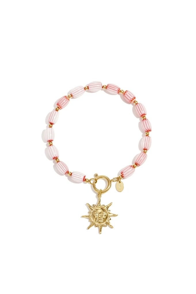 Armbanden van roestvrij staal met kralen in hartvorm, casual, Enlèvement ou Envoi, Neuf, Acier