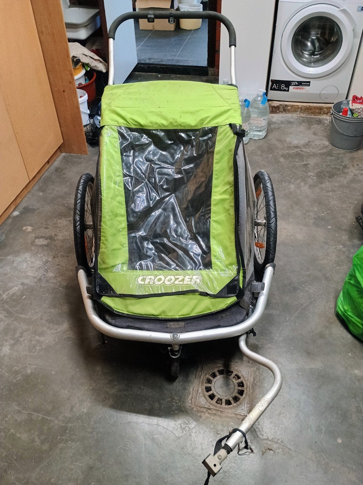 croozer voor 2 met loopwiel, Fietsen en Brommers, Ophalen, Gebruikt, Opvouwbaar, Kinderkar