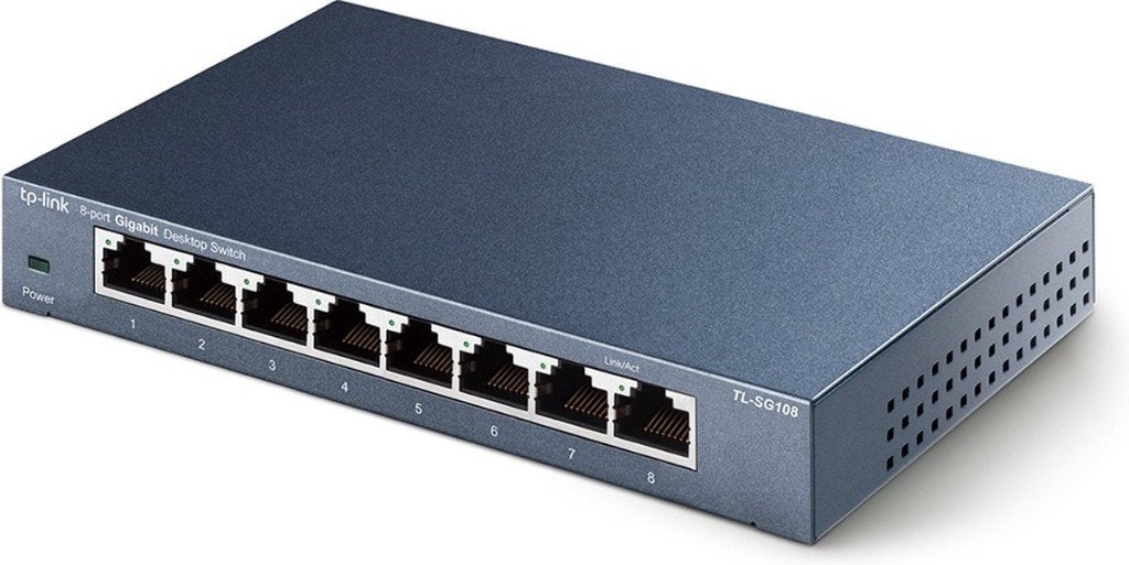 TP-Link TL-SG108 - Netwerk Switch - Unmanaged - 8 poorten, Ophalen of Verzenden, Zo goed als nieuw