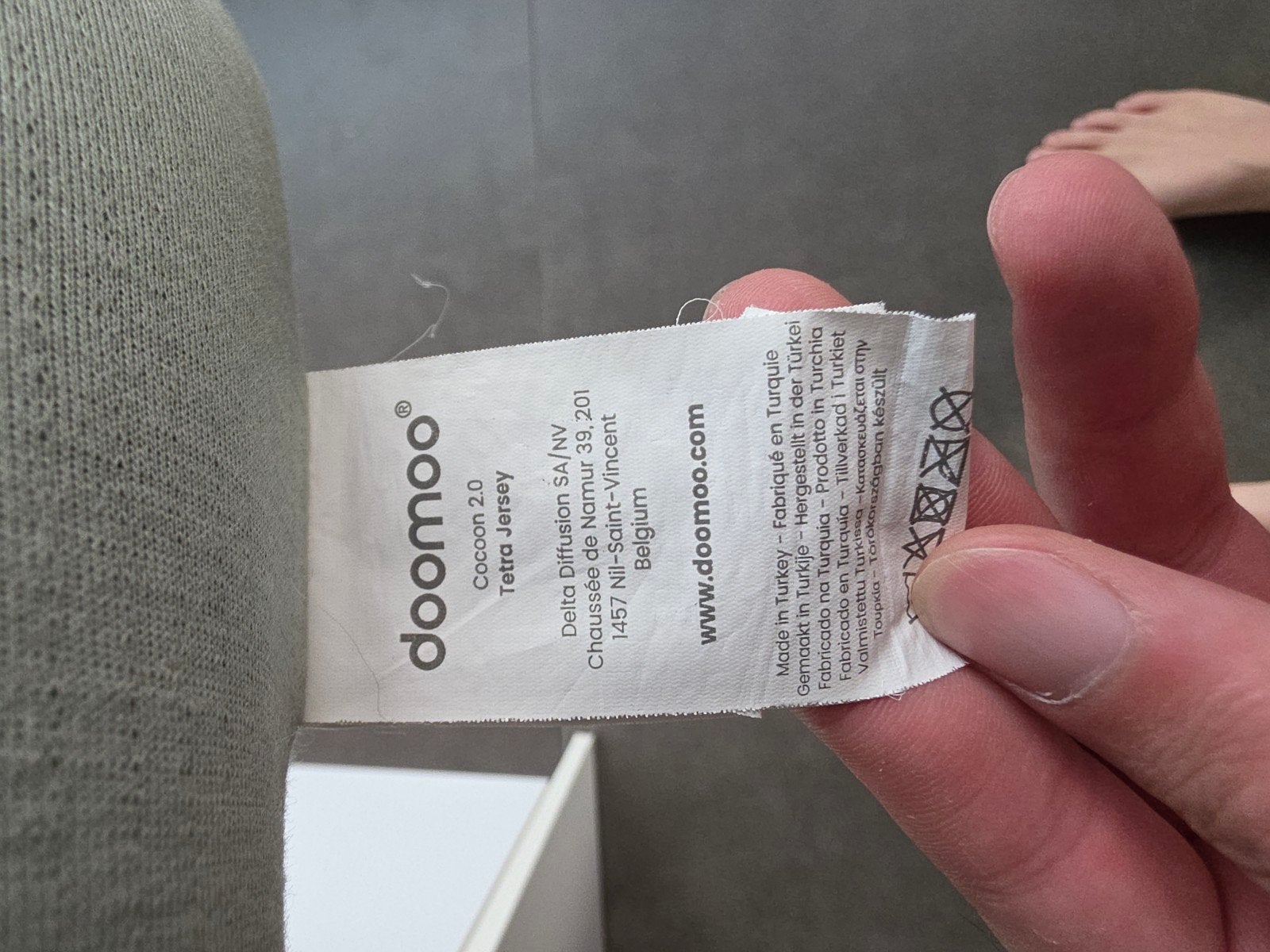 Doomoo Cocoon 2.0 Tetra Jersey + Cocoon Pad – excellent état, Enfants & Bébés, Enlèvement ou Envoi, Utilisé, Lit