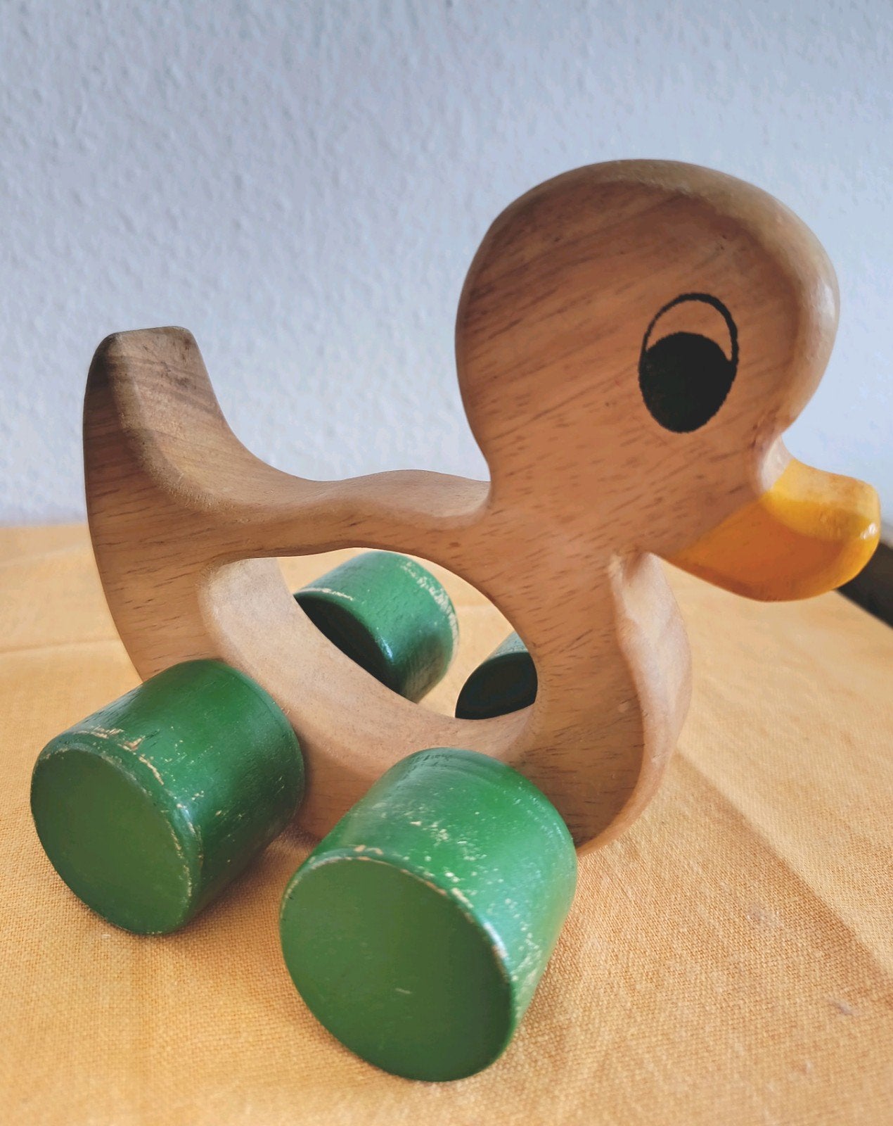 petit canard en bois sur roue, Enlèvement
