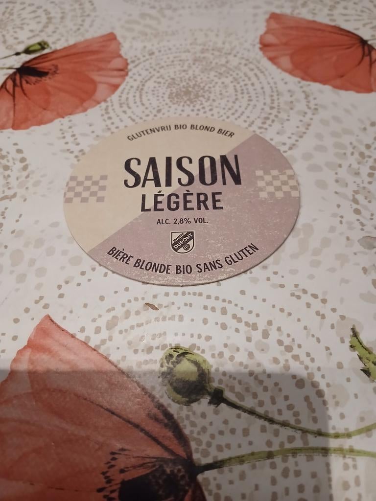 1 sousbock SAISON LEGERE br DUPONT, Collections, Marques de bière, Enlèvement ou Envoi