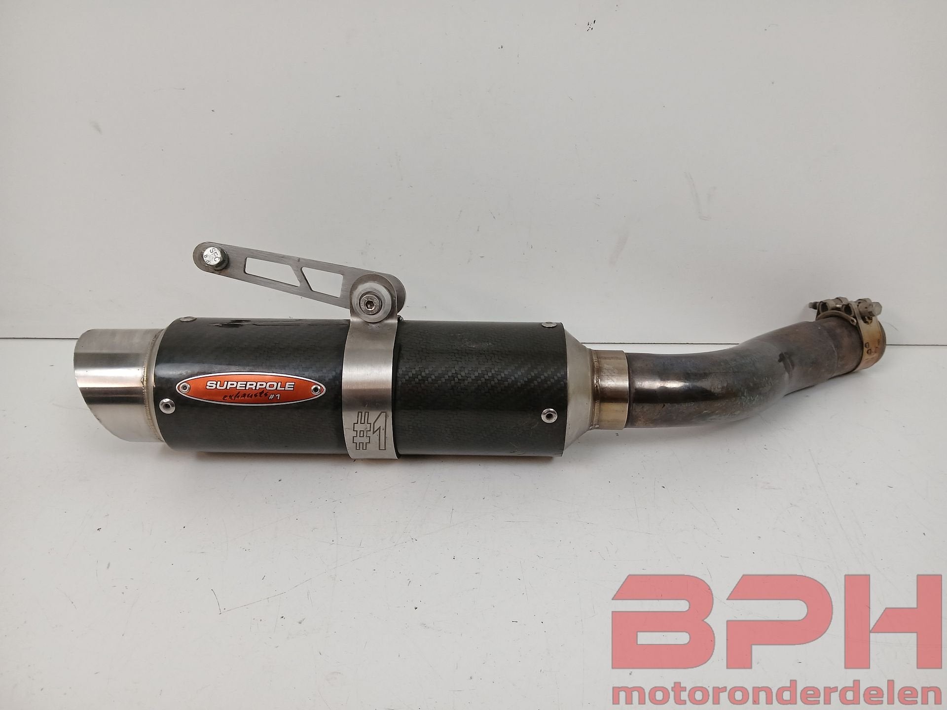 Superpole uitlaat demper Suzuki GSX-R 1000 K1 K2 K3 K4 2001, Gebruikt, -, -, Ophalen of Verzenden
