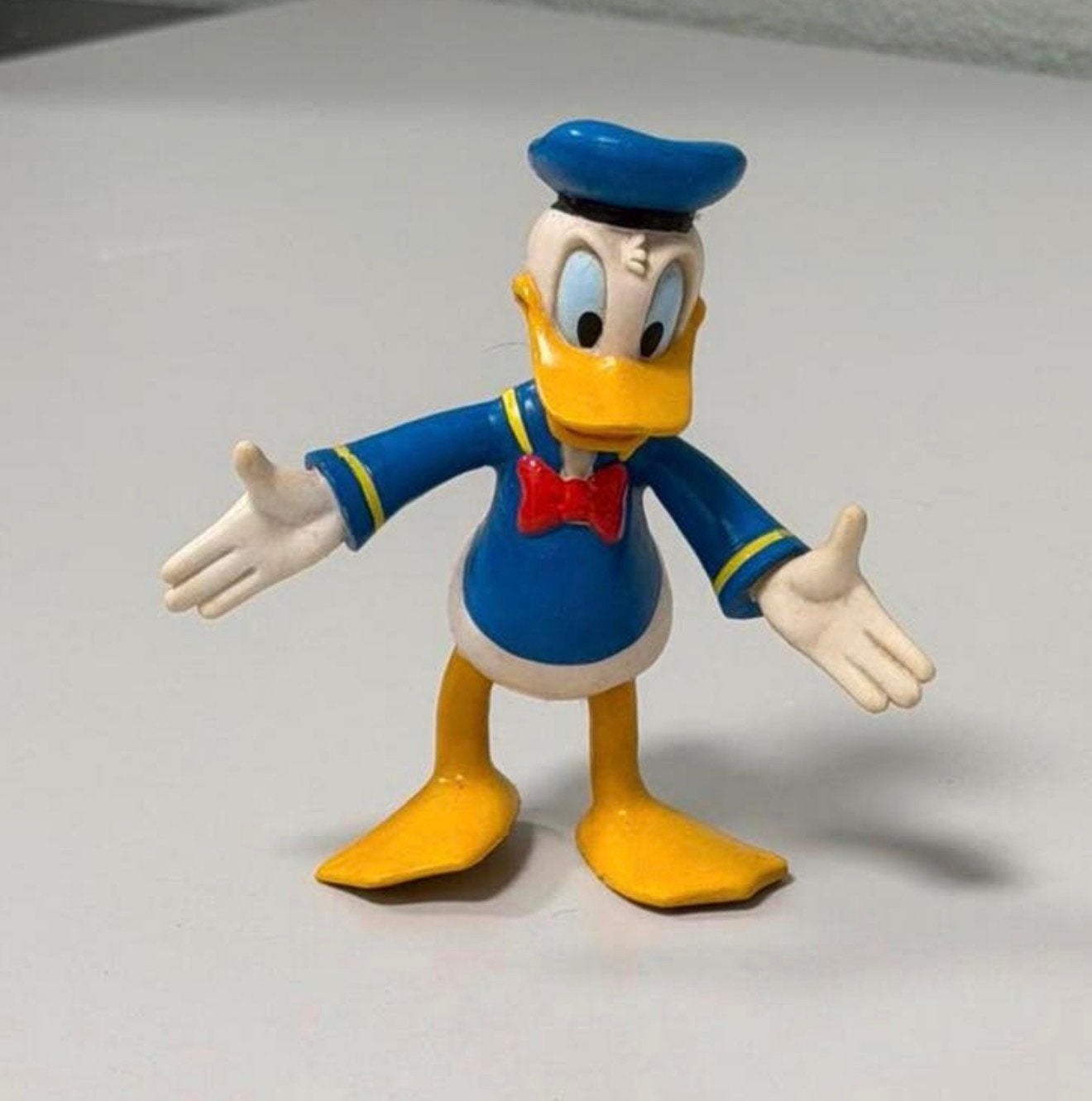 Origineel Vintage Disney Donald Duck Rubber Figuurtje – 12cm, Verzamelen, Disney, Ophalen of Verzenden, Donald Duck, Zo goed als nieuw