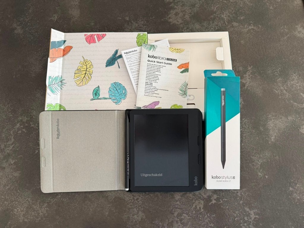 Kobo Libra Colour Zwart e-reader + Kobo Stylus 2 +Sleepcover, Computers en Software, E-readers, Ophalen of Verzenden, Zo goed als nieuw