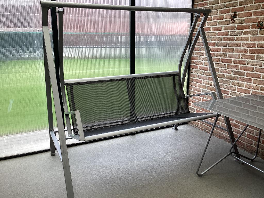 Schommelbank, Tuin en Terras, Tuinbanken, Ophalen, Zo goed als nieuw, Metaal, Schommelbank
