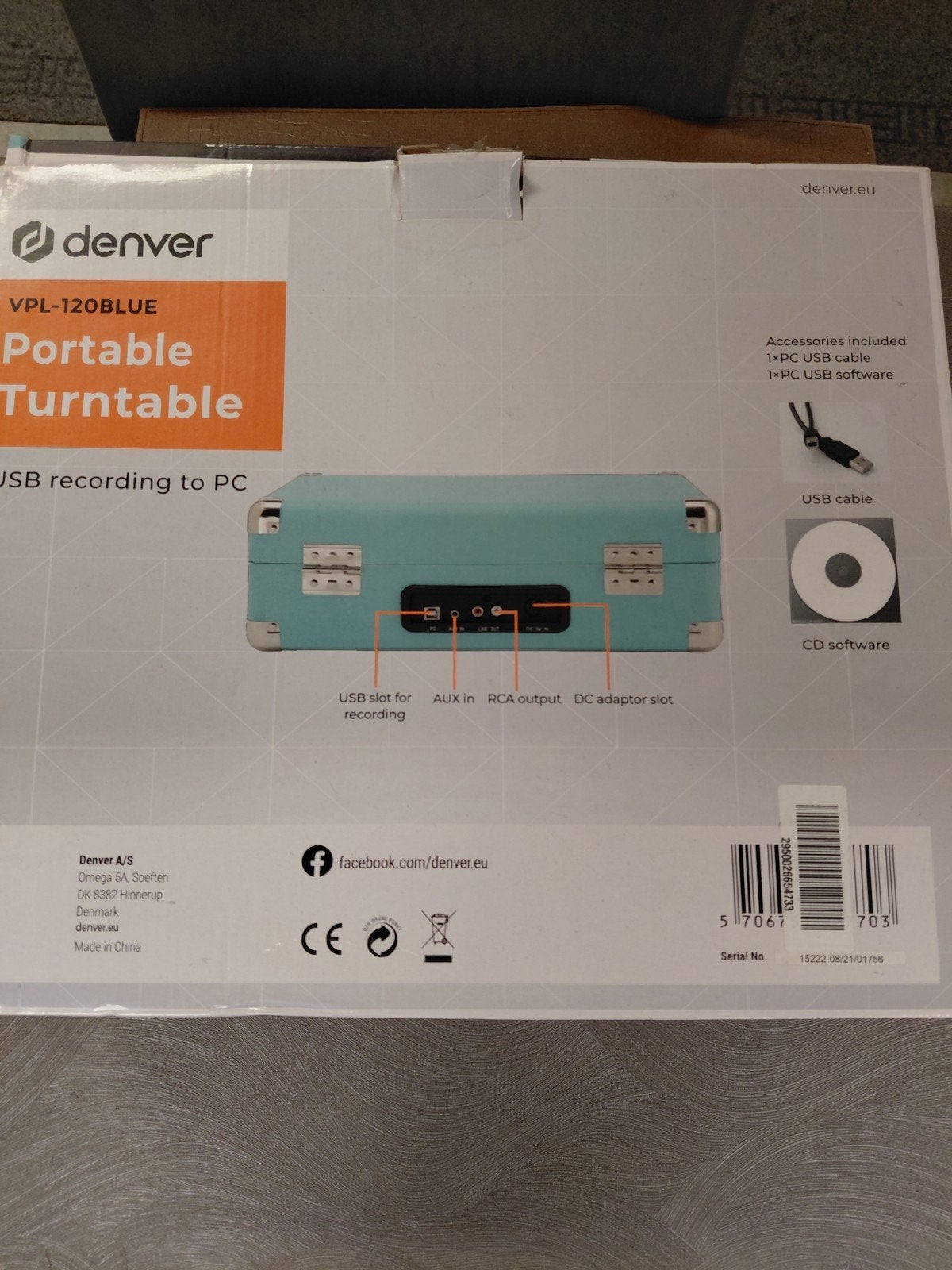 Platendraaier Denver , zo goed als niet gebruikt, Computers en Software, Dockingstations, Ophalen