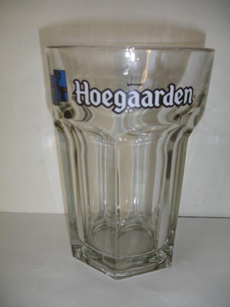Groot bierglas Hoegaarden, 0,5l., 8 stuks aan € 1,50 stuk., Verzamelen, Ophalen of Verzenden, Zo goed als nieuw, Glas of Glazen