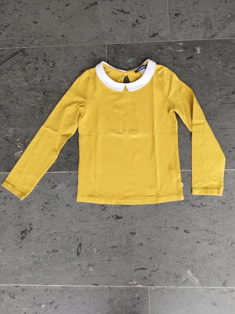 Longsleeve geel : maat 6 jaar, Enfants & Bébés, Vêtements enfant | Taille 116, Chemise ou À manches longues, Comme neuf, Fille