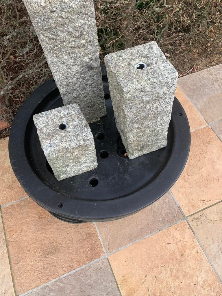 Waterornament, Ophalen, Gebruikt, Hardsteen, Waterornament
