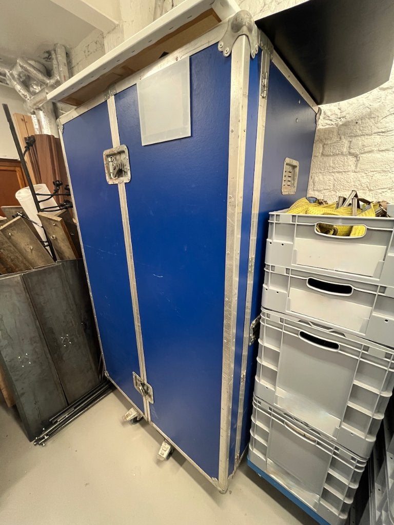 Flight case kast, Ophalen, Gebruikt