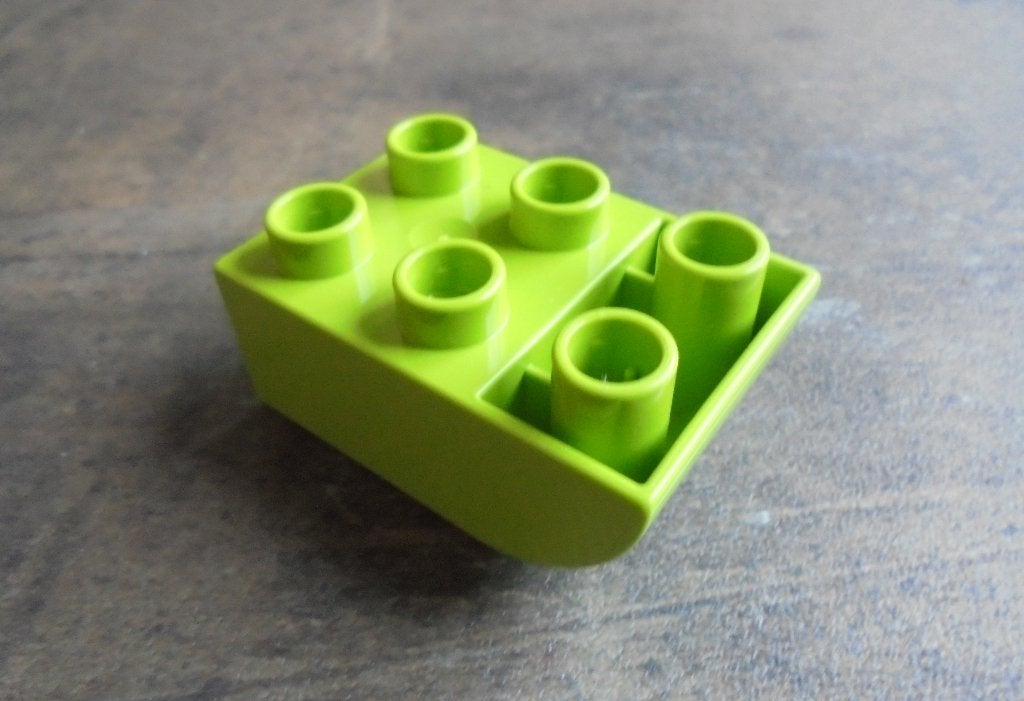 Lego Duplo Brick 2x3 Slope Curved Inverted (zie foto's) 10, Enlèvement ou Envoi, Utilisé, Briques en vrac, Duplo