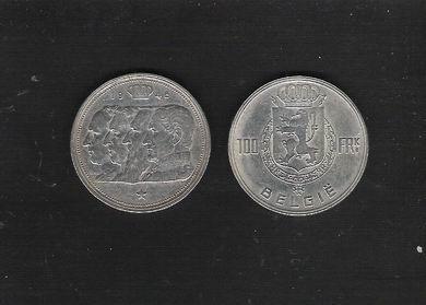 100 Francs en argent Type 4 Kings - 1948 VL, Timbres & Monnaies, Monnaies | Belgique, Enlèvement ou Envoi, Argent, Monnaie en vrac