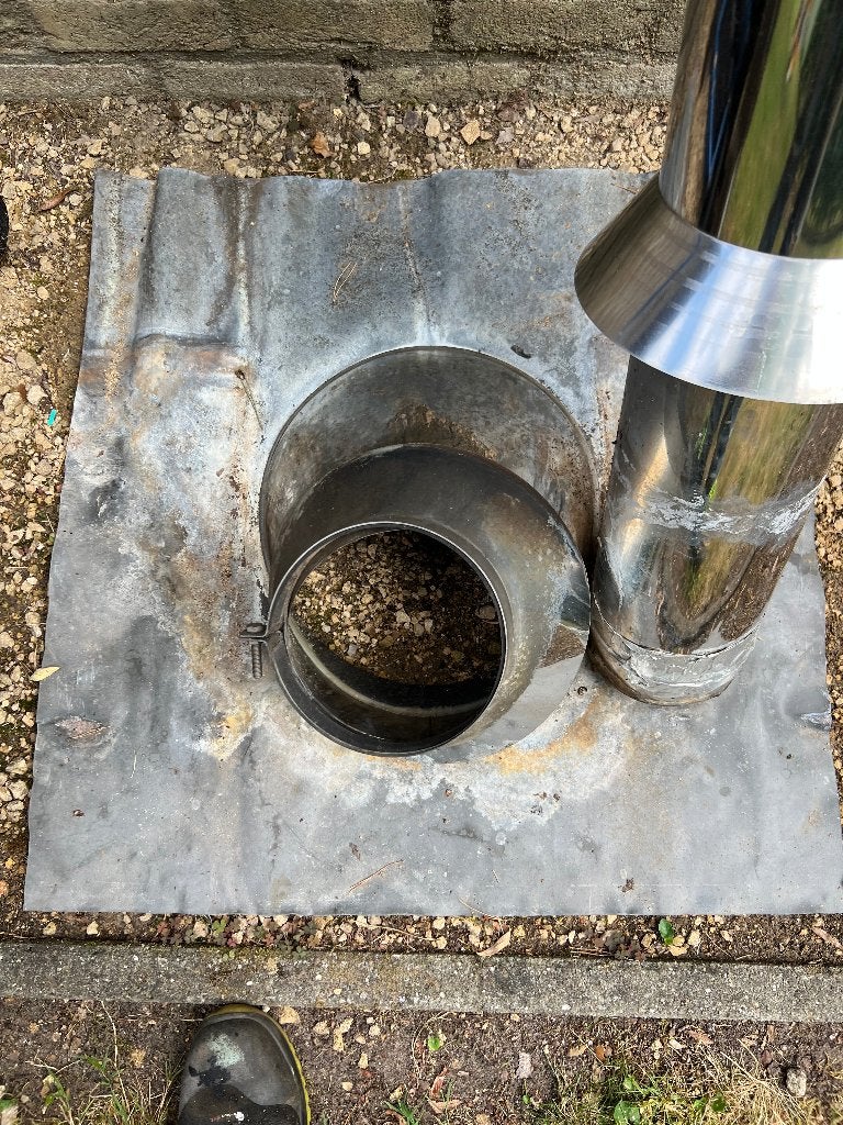 dakdoorvoer inox, Ophalen, Zo goed als nieuw, Afzuiger