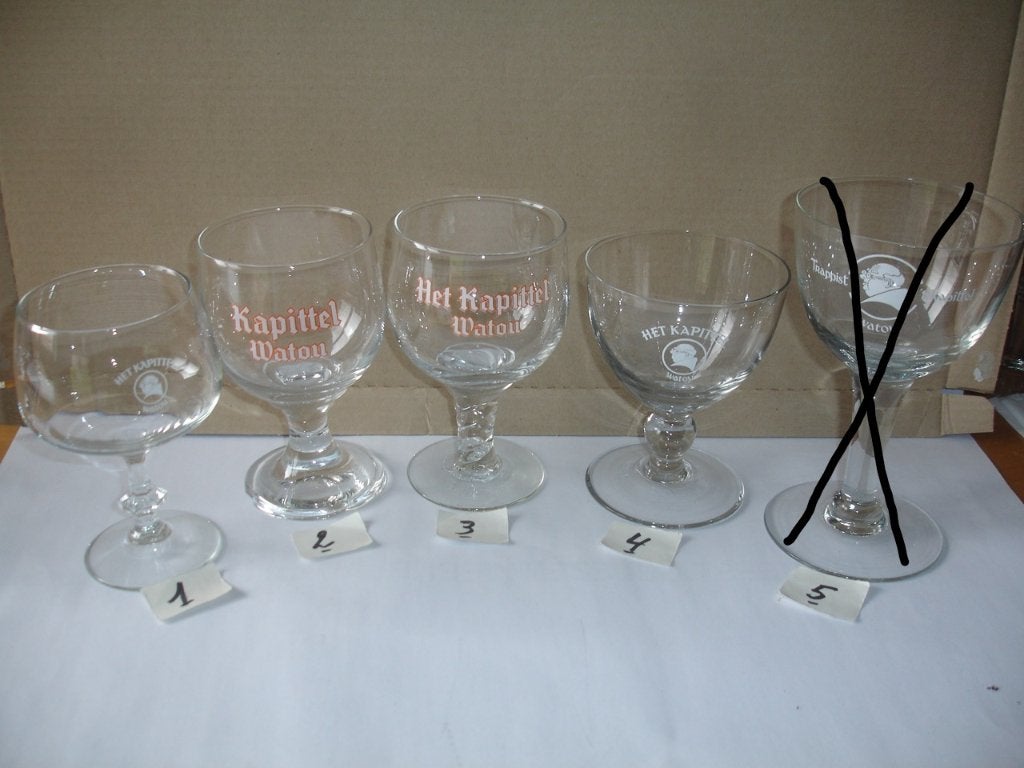 Bierglazen Het Kapittel of Kapittel, brij. Van Eecke, € 1,00, Ophalen of Verzenden, Zo goed als nieuw, Glas of Glazen, Overige merken