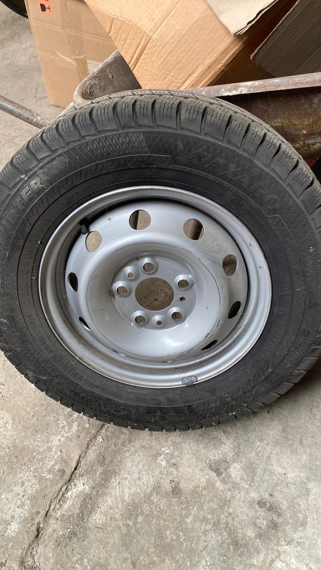 Reservewiel fiat Ducato, Ophalen