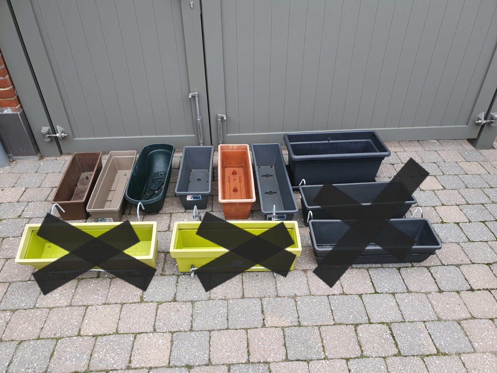 bloembakken, Jardin & Terrasse, Bacs à fleurs & Jardinières, Enlèvement ou Envoi