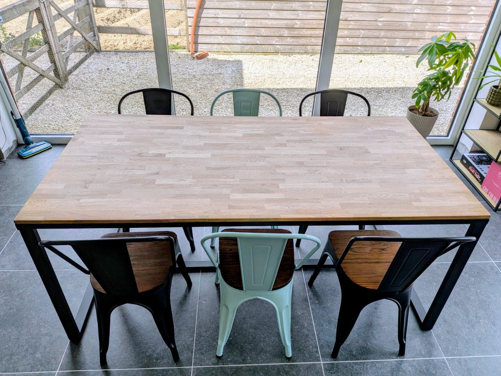 Tafel eik en stoelen, Antiek en Kunst, Ophalen