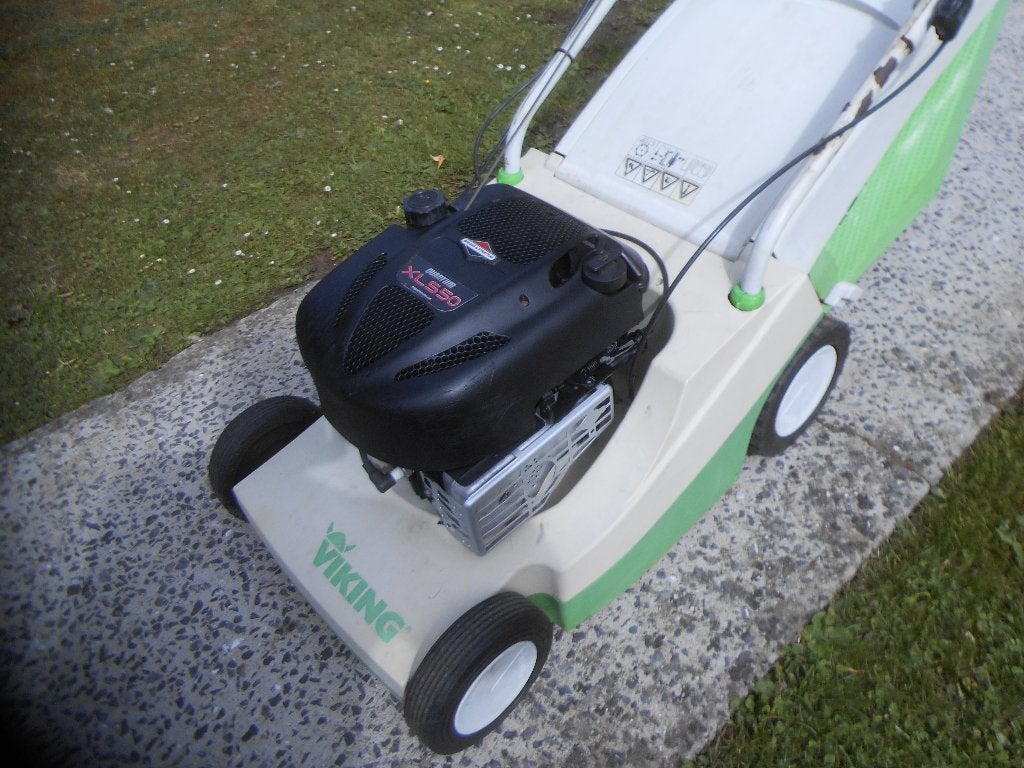 tondeuse Tractée VIKING MB455 en bon état, Jardin & Terrasse, Tondeuses à gazon, Viking, Tondeuse rotative, 40 à 49 cm, Enlèvement