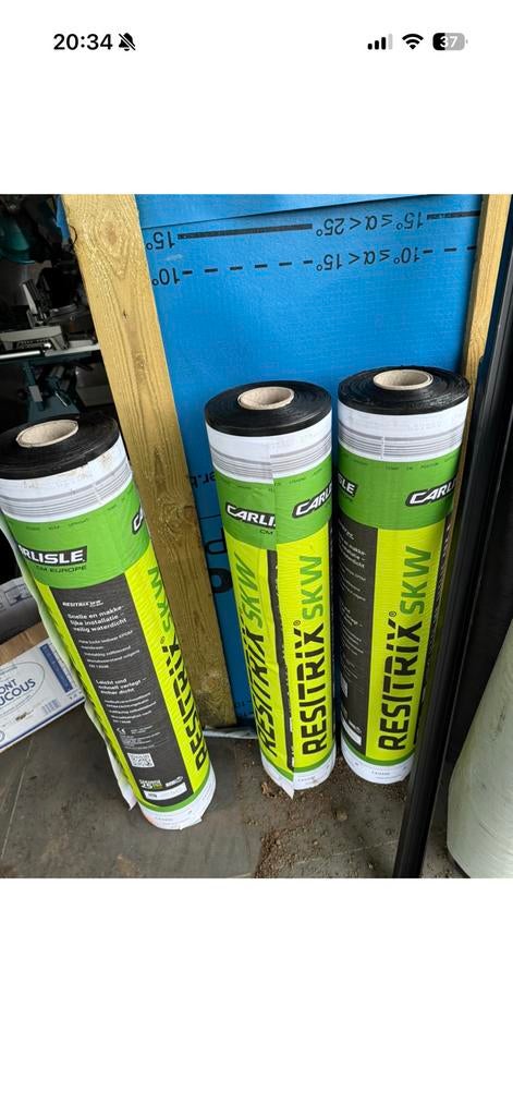 Resitrix 5 rollen 50 vierkante meter, Ophalen, Zo goed als nieuw