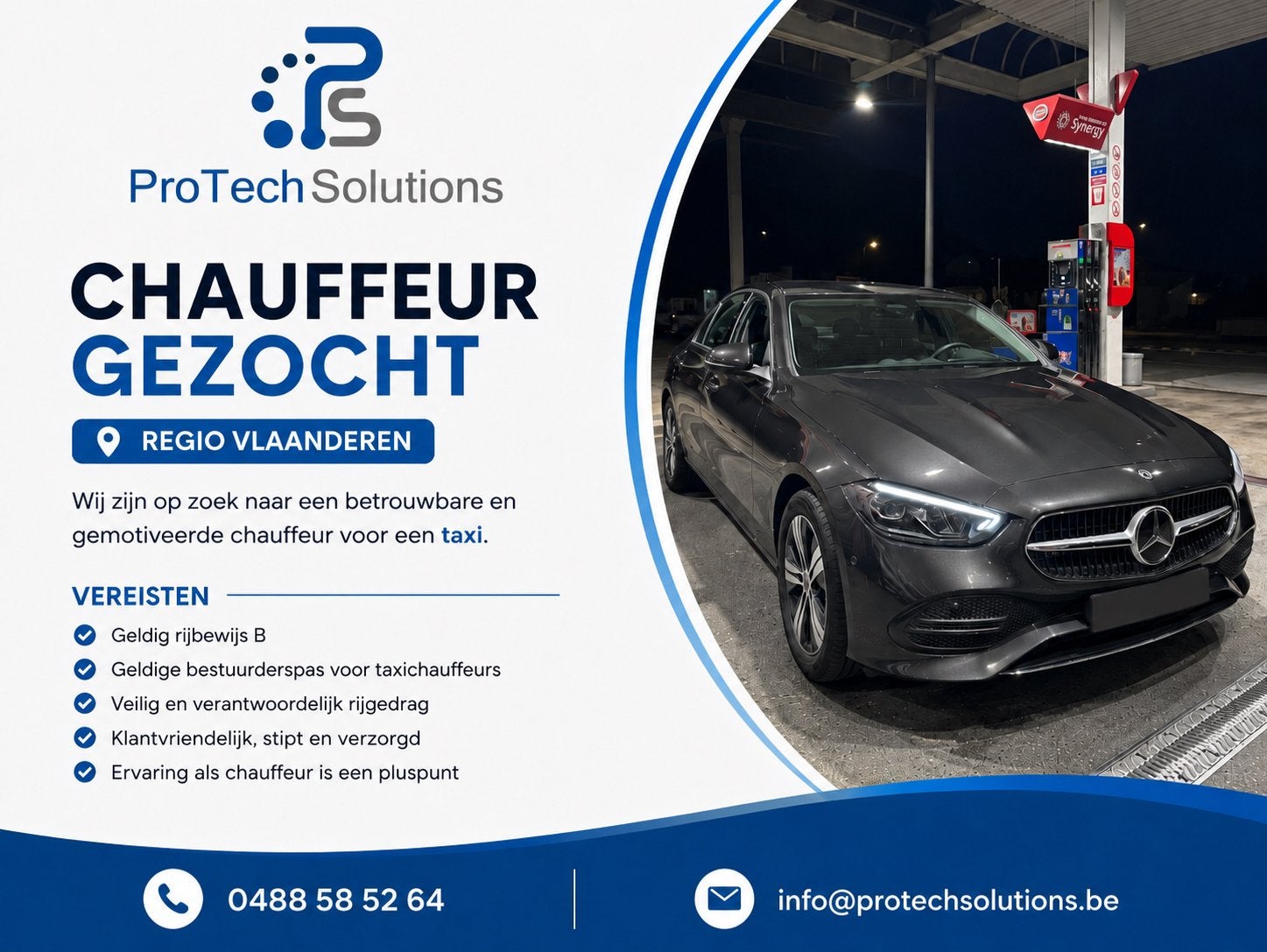 Chauffeur gezocht voor taxi, Auto diversen, Ophalen