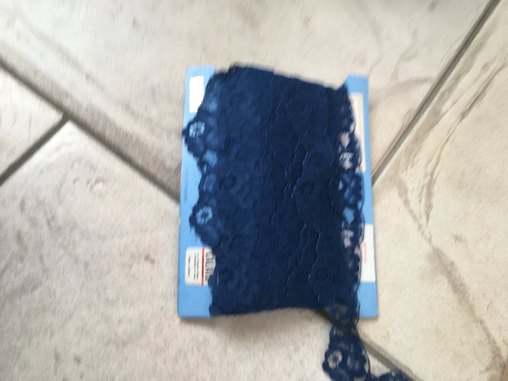 billet latéral bleu, Hobby & Loisirs créatifs, Enlèvement ou Envoi, Comme neuf, Dentelle