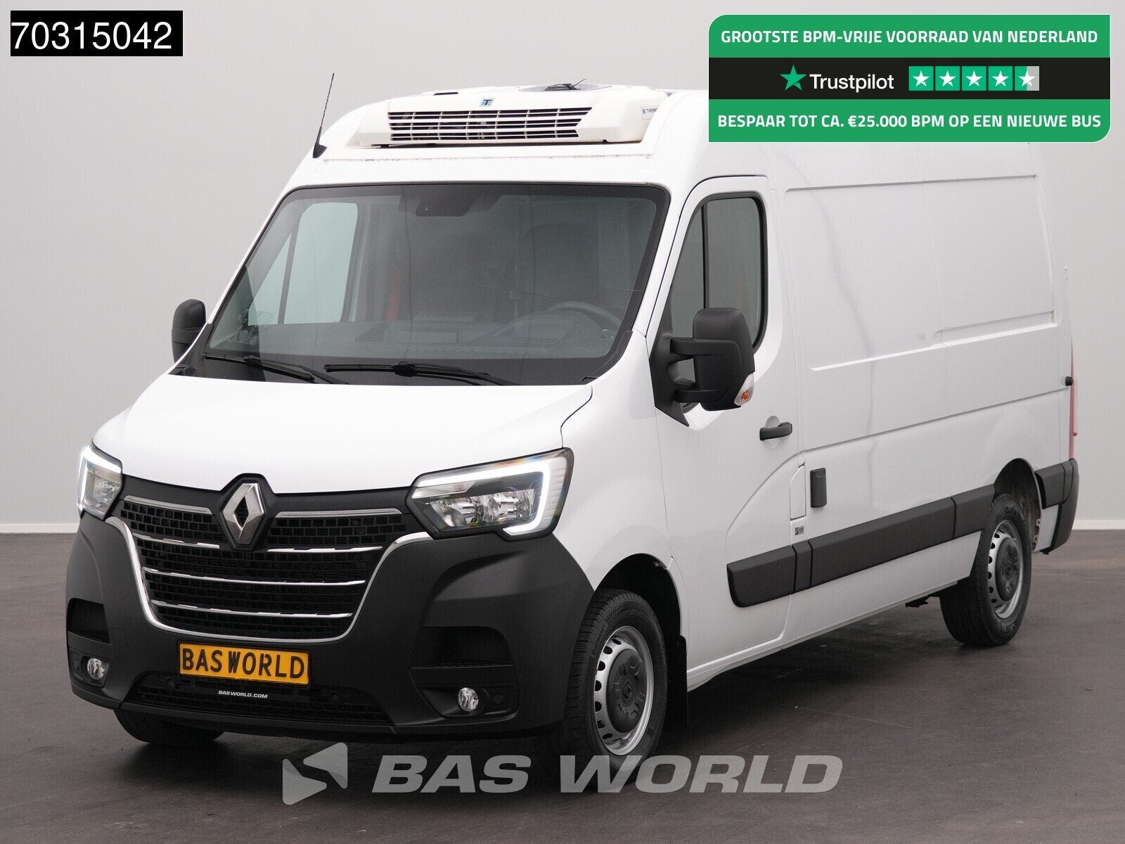 Renault Master 150PK L2H2 Koelwagen Thermo King V200 230V st, Stof, Gebruikt, 4 cilinders, Renault