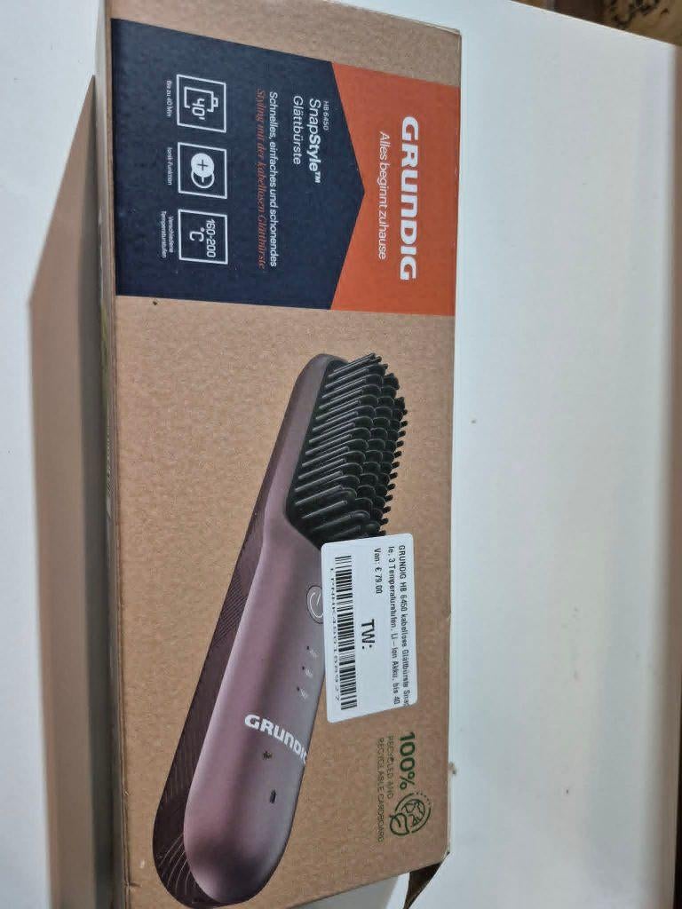Nieuwe Grundig haarborstel, Elektronische apparatuur, Ophalen of Verzenden, Nieuw, Haarverzorging