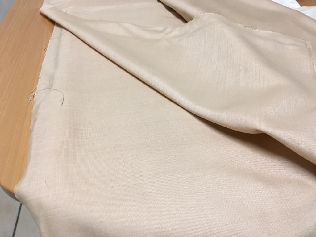 Tissu pour rideaux, Enlèvement, Neuf, Beige, Effen