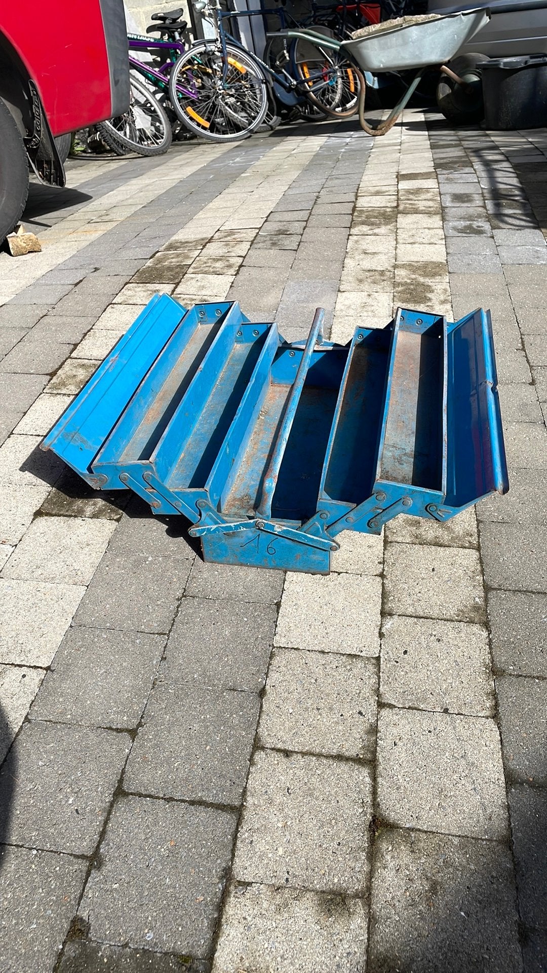 Gereedschapskist, Ophalen, Gebruikt