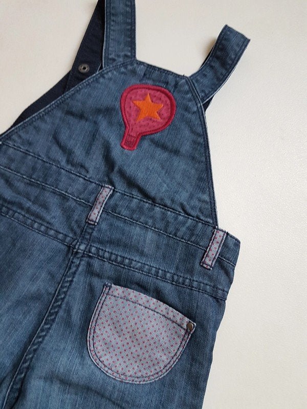 DU PAREIL AU MÊME Salopette bleue + lapin - T.23 mois/86 cm, Kinderen en Baby's, Babykleding | Maat 86, Gebruikt, Broekje, Jongetje of Meisje