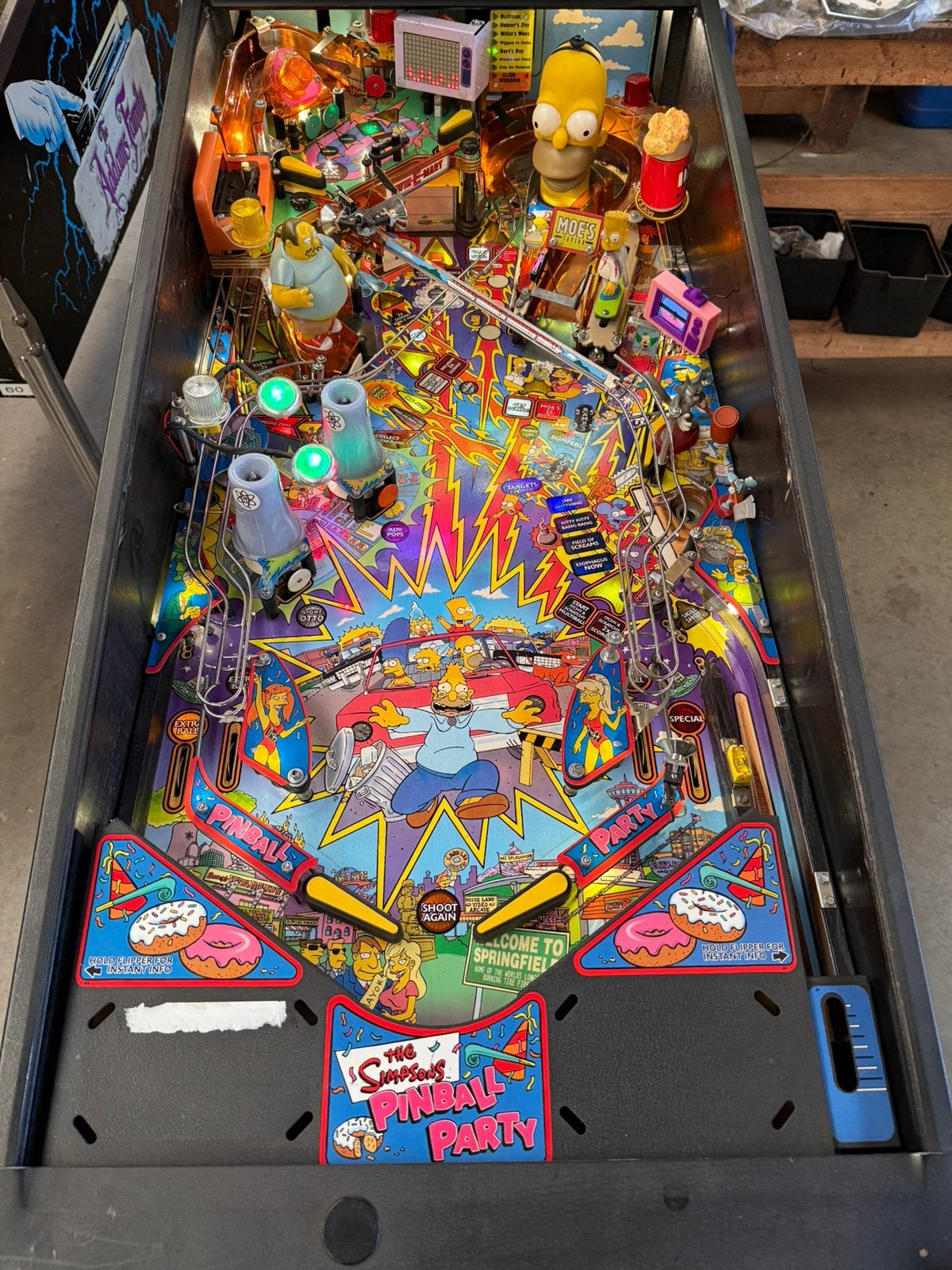 Flipperkast Stern The Simpsons Pinball Party, Ophalen, Gebruikt, Stern, Dot-matrix
