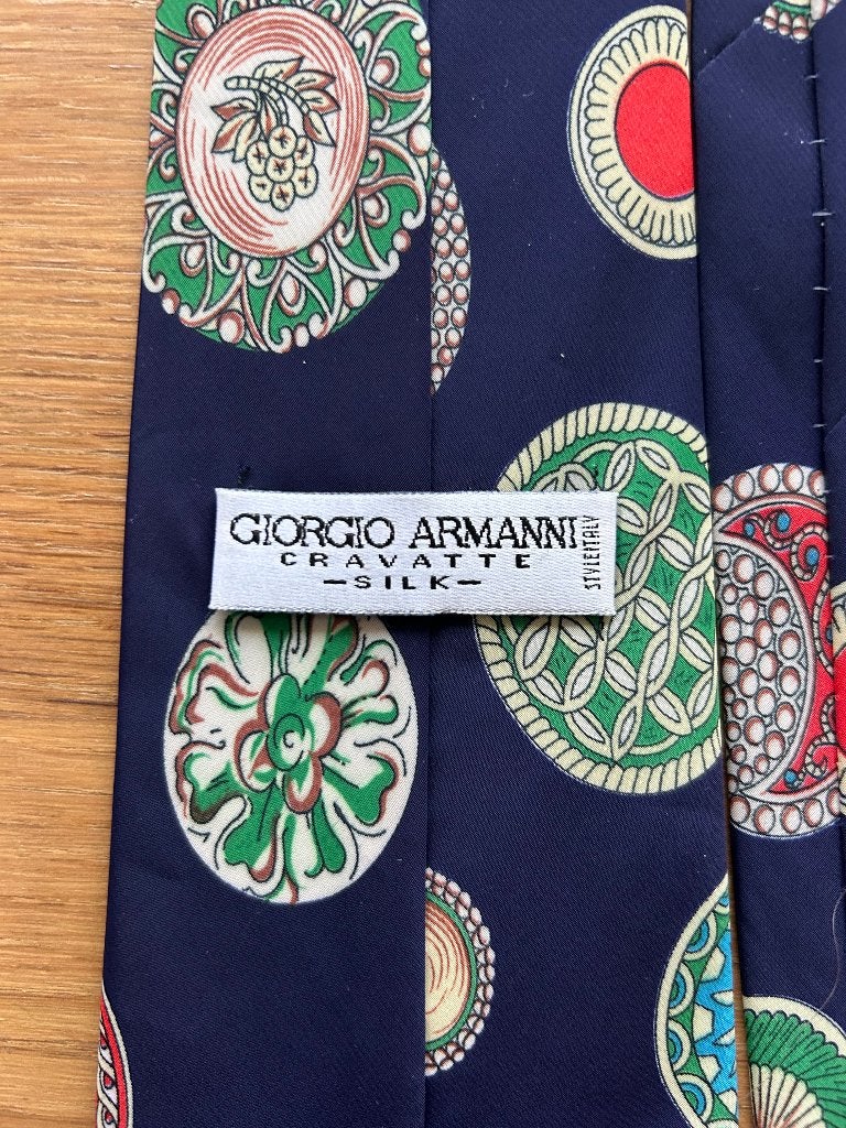 Cravate Giorgio Armani en soie, Vêtements | Hommes, Cravates, À motif, Comme neuf, Bleu, Giorgio Armani